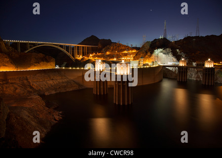 Hoover Dam, Lake Mead National Recreation Area, in der Nähe von Las Vegas, Nevada. Stockfoto