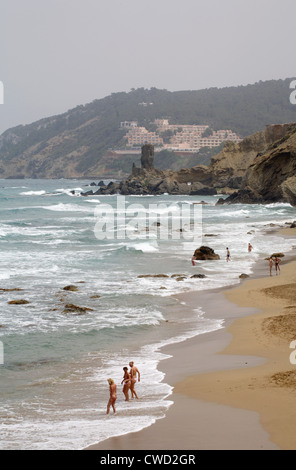 Ibiza Playa Aguas Blancas Stockfoto