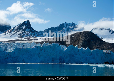 Smeerenburg Gletscher, Spitzbergen, Svalbard, Arktis Stockfoto