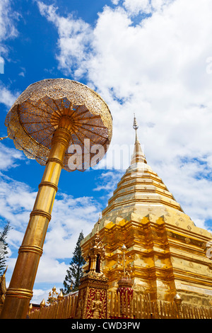 Wat Phrathat Doi Suthep Tempel in Chiang Mai, Thailand. Stockfoto