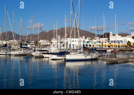 Blick über die Marina Stockfoto