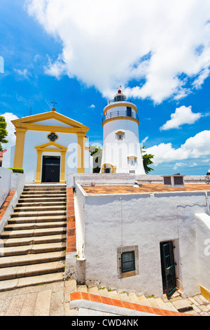 Guia Festung Leuchtturm in Macau Stockfoto