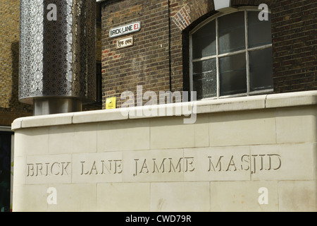 Jamme Masjid Moschee, Brick Lane, London Stockfoto