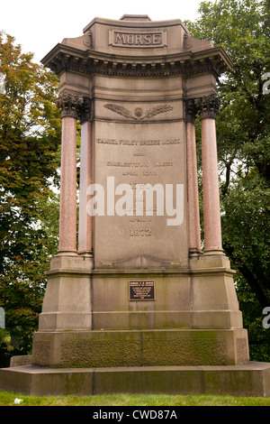 Samuel Morse Grabstein auf dem Green-Wood cemetery Stockfoto