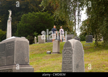 Louis Comfort Tiffany Grab Green-Wood Cemetery Stockfoto