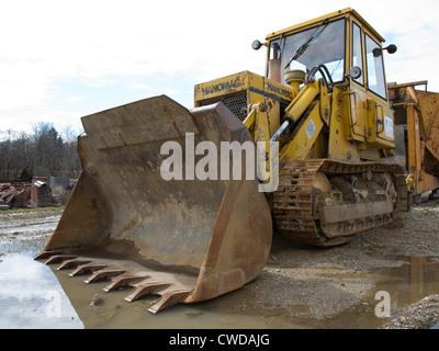 Berlin, ein Bagger auf der Baustelle Stockfoto