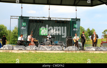 Ein Blick auf die Bühne beim Toronto Jazz Festival 2012 Stockfoto