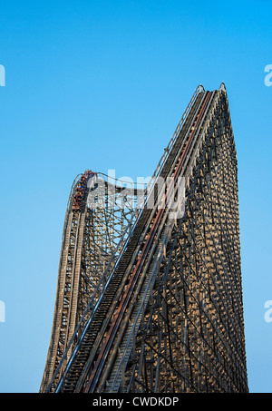 El Toro Holzachterbahn, großes Abenteuer, Six Flags, New Jersey, USA Stockfoto