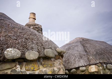 Traditionelle Croft Gebäude das Museum of Island Life auf der Isle Of Skye, Schottland, UK Stockfoto