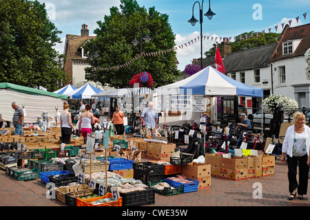 Ely Marktplatz Stockfoto