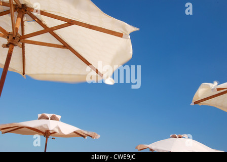 Strand Sonnenschirm Golden Sands Bulgarien Stockfoto