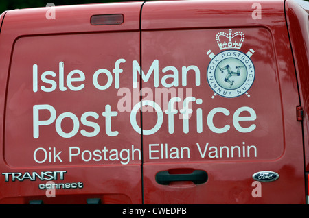 Isle Of Man Post van Stockfoto