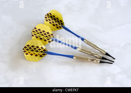 Für eine elektronische Dartscheibe Dart. Stockfoto