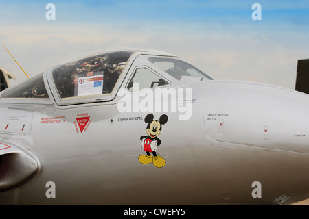 De Havilland Vampire cockpit Stockfoto