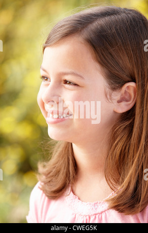 Porträt-hispanischen Mädchen im freien Stockfoto