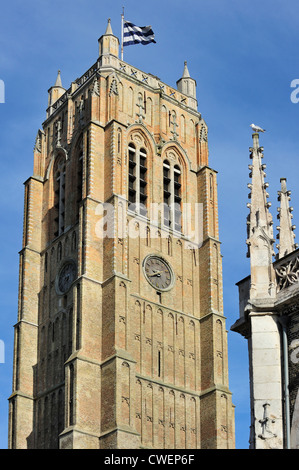 Der Glockenturm bei Dünkirchen / Dunkerque, Nord-Pas-de-Calais, Frankreich Stockfoto