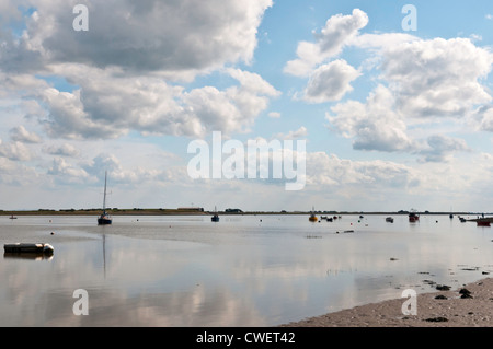 Ein Blick über den Fluss Lune-Mündung in Lancashire England Stockfoto