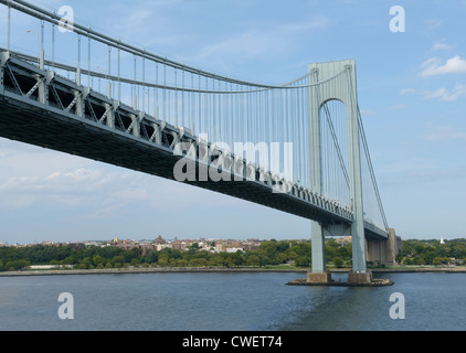 Verrazano-Narrows-Brücke, zwischen Brooklyn und Staten Island, NY Stockfoto