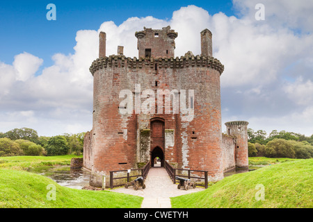 Caerlaverock Castle, Dumfries and Galloway, Schottland. Stockfoto