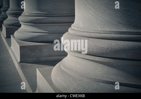 Säulen von Recht und Ordnung Stockfoto