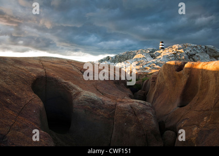 Küstenlandschaften von Hvaler in Norwegen. Stockfoto