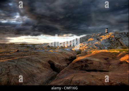 Küstenlandschaften von Hvaler in Norwegen. Stockfoto