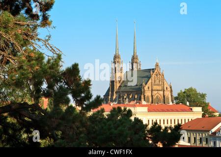 Kathedrale St. Peter und Paul, Brno, Tschechische Republik. Stockfoto