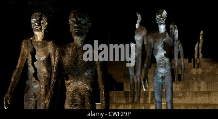 Das Denkmal für die Opfer des Kommunismus sind Statuen in Prag zum Gedenken an die Opfer der kommunistischen Ära between1948-1989. Stockfoto
