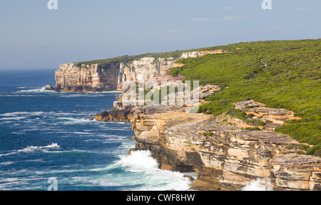 Küste und Küsten Heide der Royal National Park, NSW, Australien Stockfoto