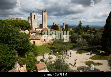 San Gimignano, Siena, Toskana, Italien Stockfoto