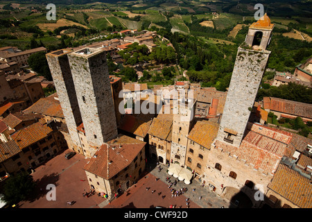 San Gimignano, Siena, Toskana, Italien Stockfoto