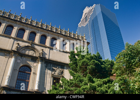 Julia Ideson (öffentliche Bibliothek), Heritage Plaza hinten, Innenstadt, Houston, Texas, USA Stockfoto