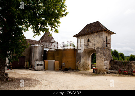 Ein Weingut in der beliebten Region Bordeaux, in der Dordogne, Südfrankreich Stockfoto