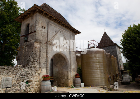 Ein Weingut in der beliebten Region Bordeaux, in der Dordogne, Südfrankreich Stockfoto