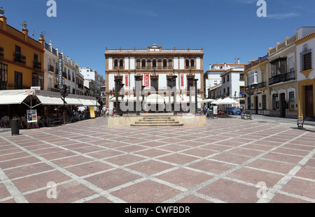 Plaza del Socorro in Ronda, Andalusien Spanien Stockfoto