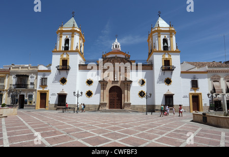 Plaza del Socorro in Ronda, Andalusien Spanien Stockfoto