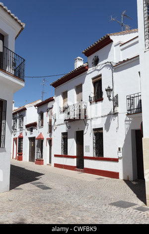 Gasse in der Stadt Ronda, Andalusien Spanien Stockfoto