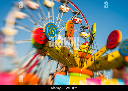 Dies ist ein Bild-Fahrgeschäfte und fährt bei der Canadian national Exhibition. Stockfoto