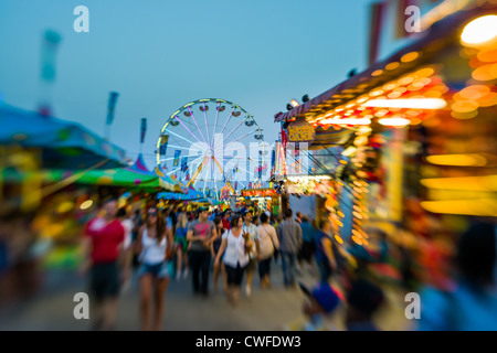 Dies ist ein Bild-Fahrgeschäfte und fährt bei der Canadian national Exhibition. Stockfoto