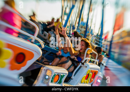 Dies ist ein Bild-Fahrgeschäfte und fährt bei der Canadian national Exhibition. Stockfoto