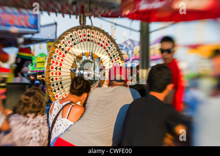 Dies ist ein Bild-Fahrgeschäfte und fährt bei der Canadian national Exhibition. Stockfoto