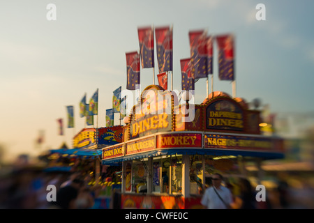 Dies ist ein Bild-Fahrgeschäfte und fährt bei der Canadian national Exhibition. Stockfoto