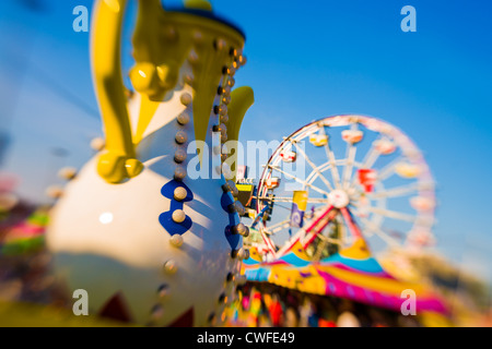 Dies ist ein Bild-Fahrgeschäfte und fährt bei der Canadian national Exhibition. Stockfoto