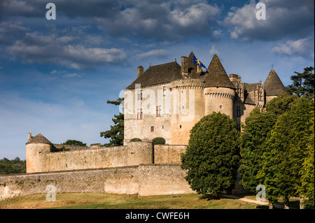 Château de Fénelon in Sainte-mondäner, Dordogne, Perigord, Aquitanien, Frankreich Stockfoto