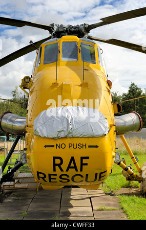 RAF-Rettungshubschrauber an der East Midlands Aeropark Musuem England uk Stockfoto