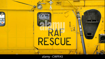 RAF Rettung Hubschrauber East Midlands Aeropark Museum England uk Stockfoto