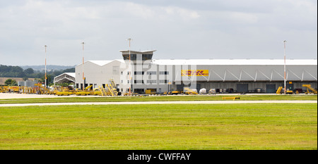 DHL Cargo terminal Depot am East Midlands Flughafen England uk Stockfoto
