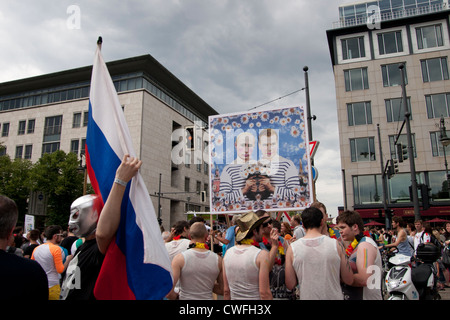 Christopher Street Day in Berlin. Stockfoto