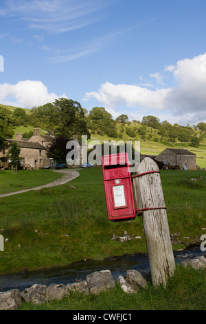 Das Dorf Oughtershaw, Langstrothdale, in der Nähe von Buckden, North Yorkshire Dales, UK Stockfoto