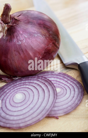 Zwiebel, rote Zwiebeln Stockfoto